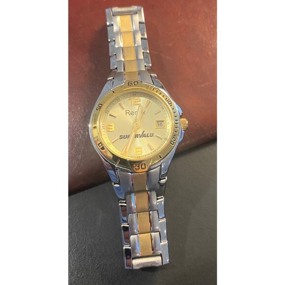 Women's 30mm Two Tone Remix Watch, SUPERVALU Corp Logo, All Stainless - Picture 1 of 6